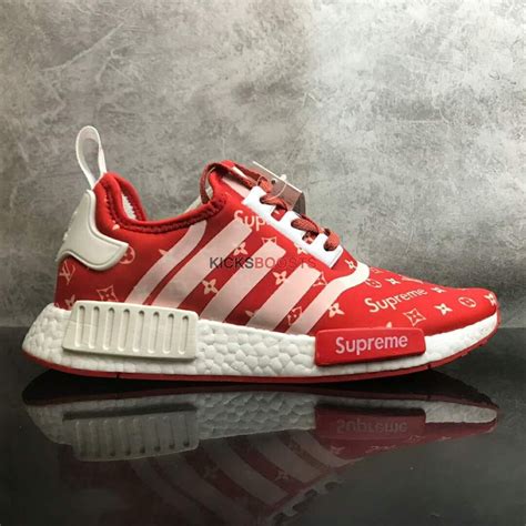 supreme lv nmd red|supreme x louis vuitton.